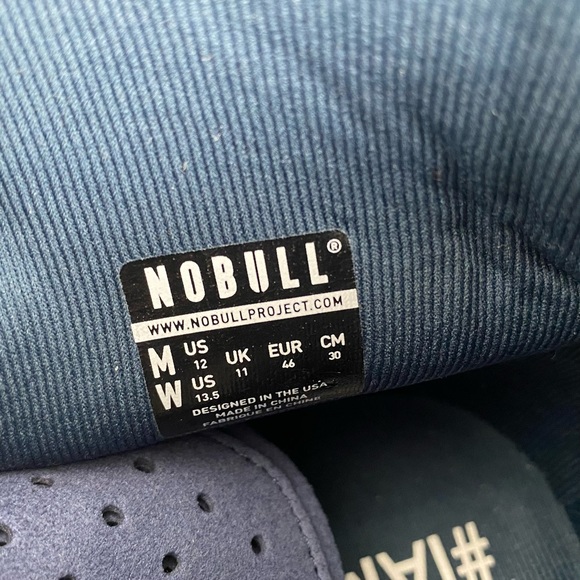 SOLD NEW NoBull High-Top Navy Trainer sneakers men’s 12 women’s 13.5 - Picture 10 of 15